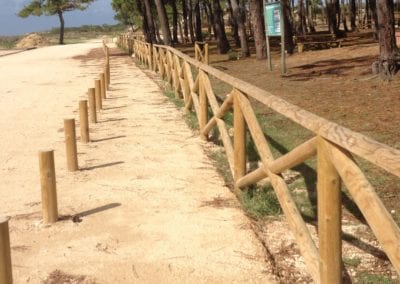 Praia Vieira de Leiria – vedação, balizadores e mobiliário